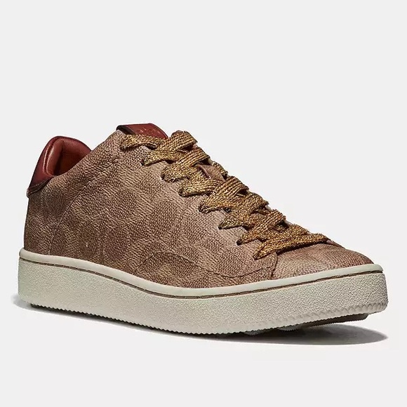 Coach C101 Monogram Sneakers 🤎 - Picture 1 of 7